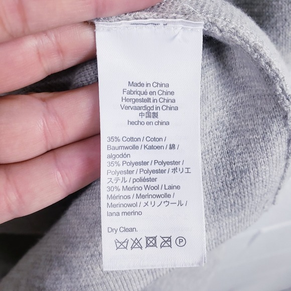 J.Crew Juliette Collarless Sweater-Blazer J6339 Gray Long Length Size Small - Picture 7 of 7